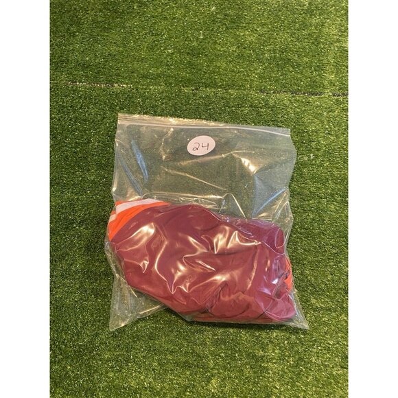 Virginia Tech Hokies shorts mens large red orange adidas basketball VT 24 - Picture 9 of 9